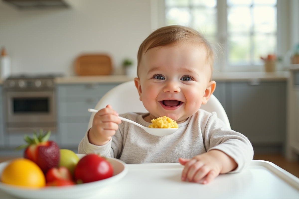 Introduction des fruits dans l’alimentation du bébé à 4 mois : les meilleures options à grignoter