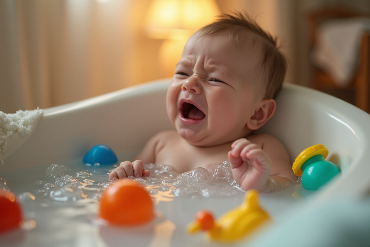 bébé bain